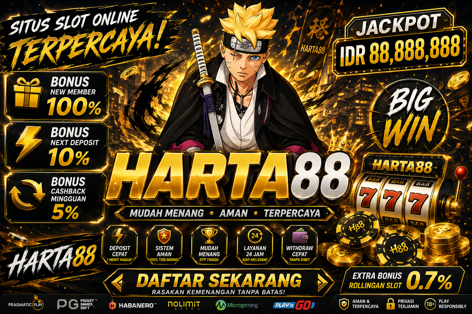 HARTA88 | Slot qris dengan deposit cepat